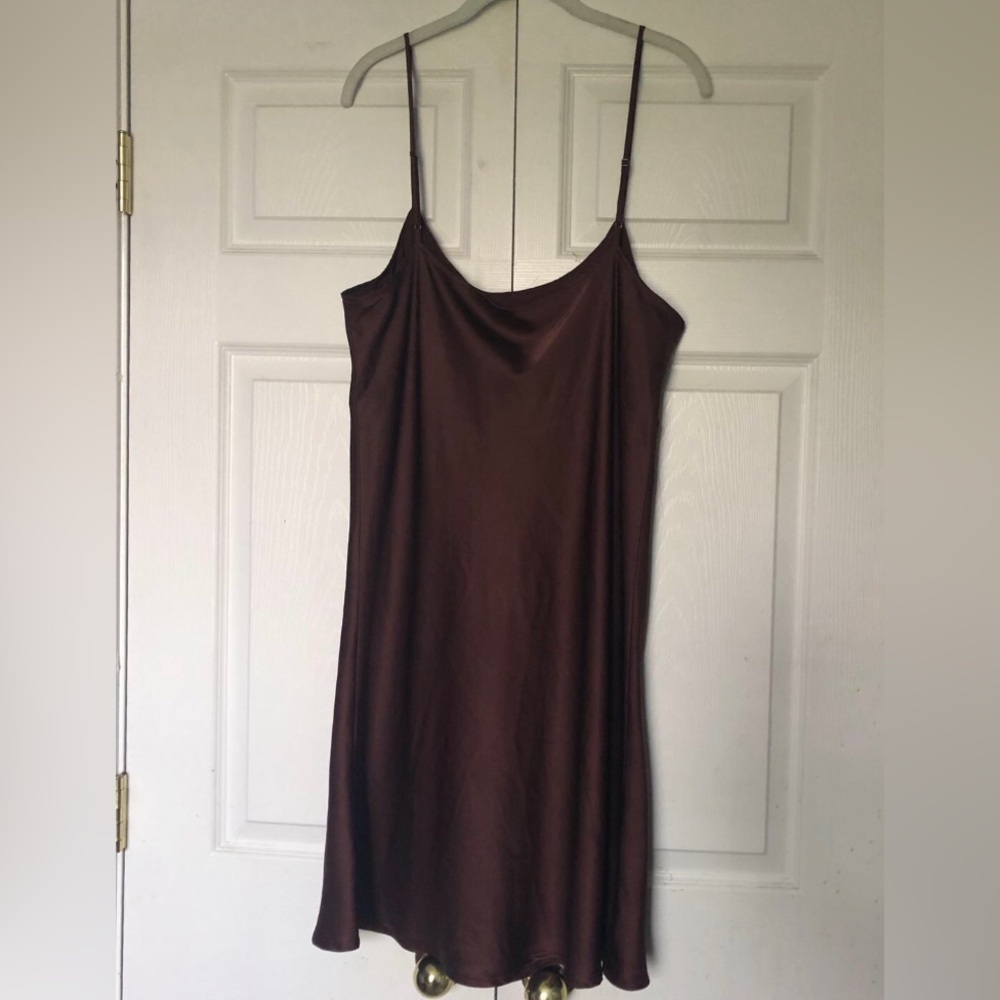 Brown Slip Dress